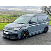 Vw Caddy 2021 On Front Bumper Spoiler Splitter Lip - Gloss Black